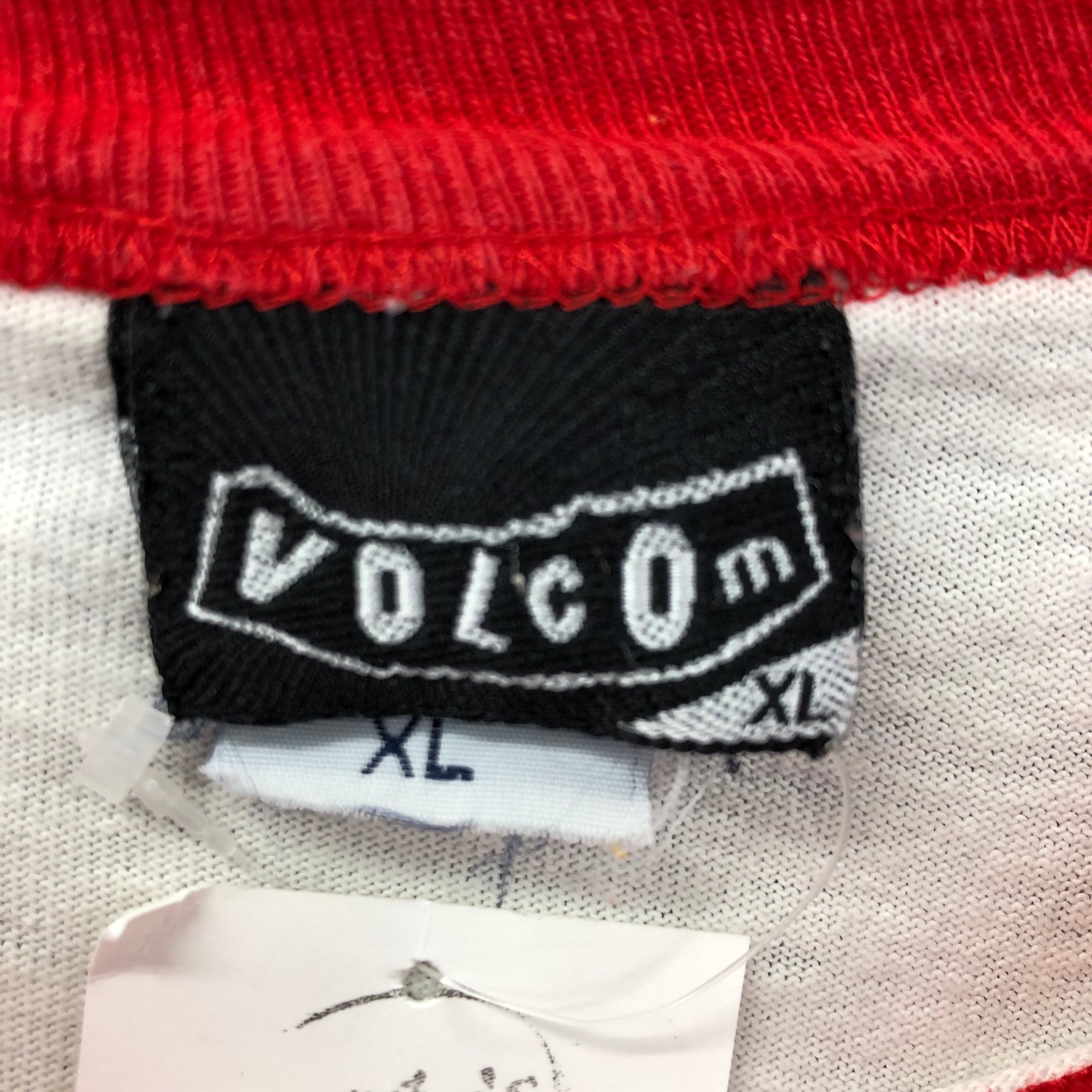 90s usa製 volcom 七分 ロンT ラグラン tシャツ 古着 サーフ