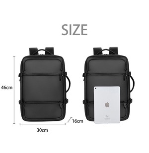 リュック バックパック リュックサック レディース メンズ 大容量 頑丈 シンプル ビジネス 収納 撥水加工 USB充電口付き 通気性 ブラック