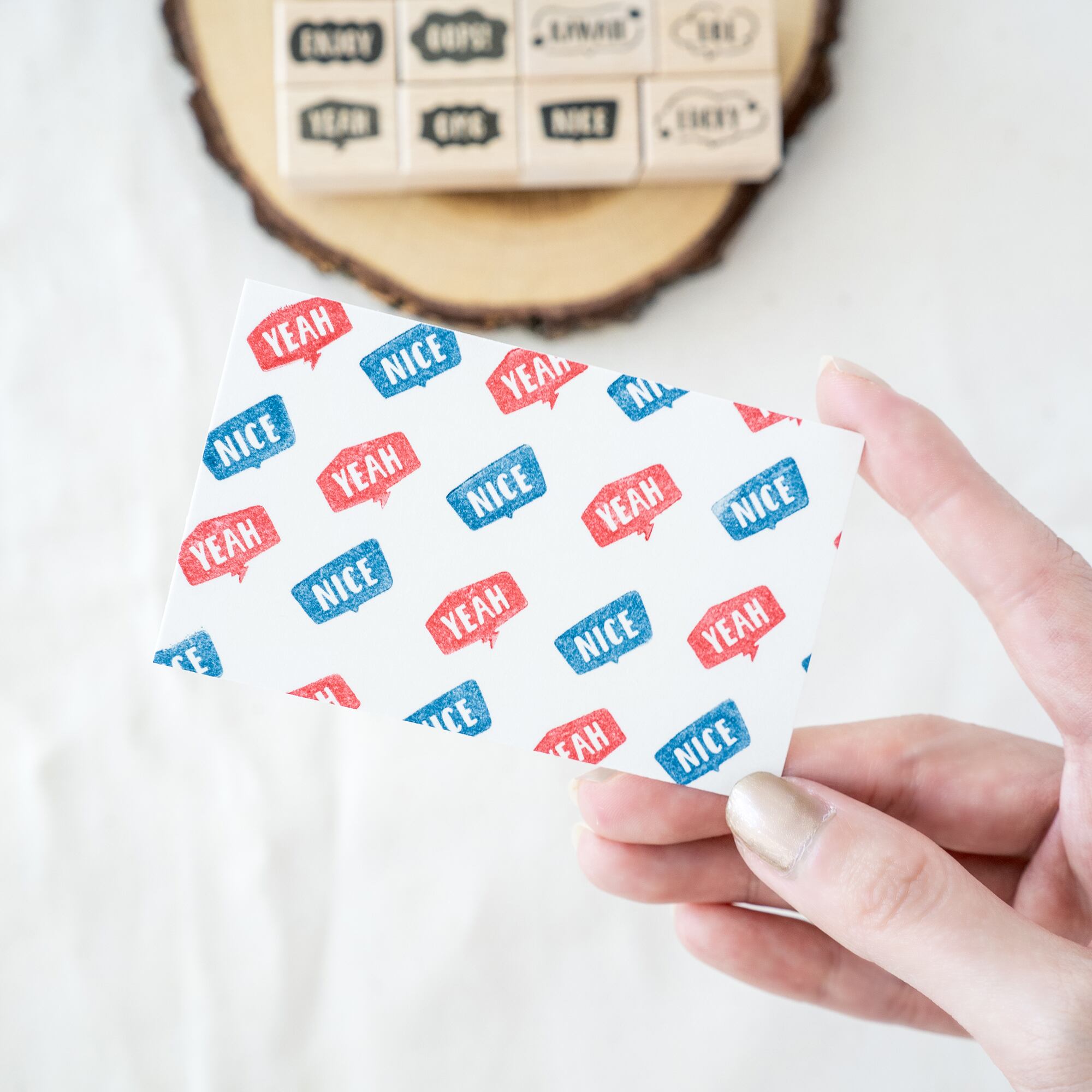 【吹き出しの文字】NICE | はんこ