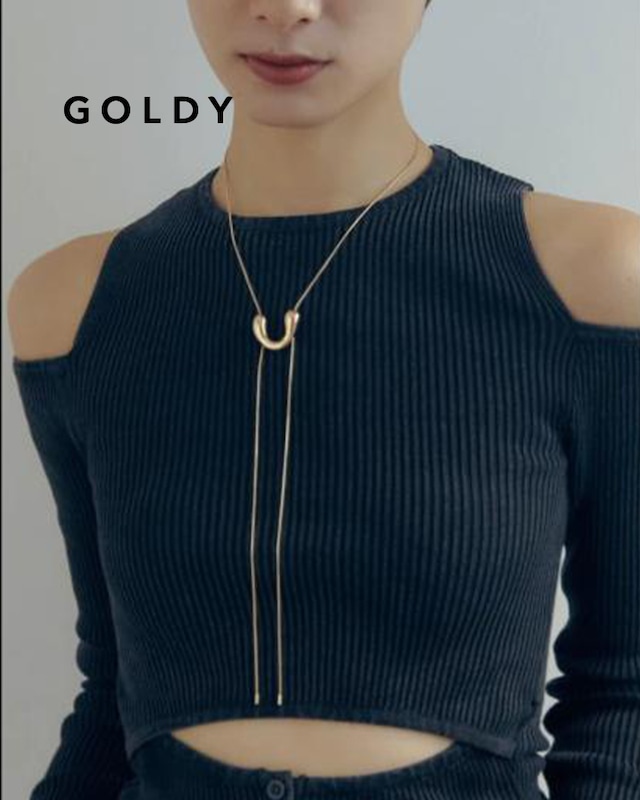 GOLDY/ゴールディ/2WAY ループ タイイング ネックレス【UNISEX ACCESSORIES】/アクセサリー/3240209【追跡可能メール便180円】