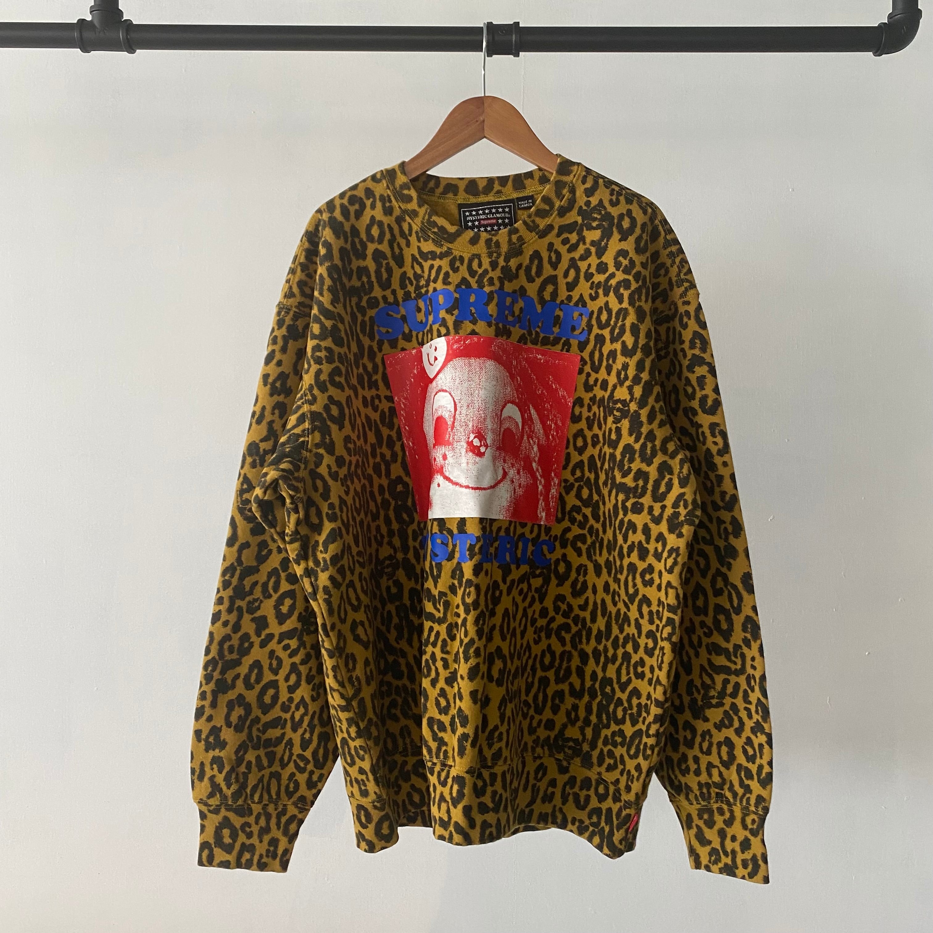 21SS Supreme × Hysteric Glamour Crewneck Leopard / シュプリーム 