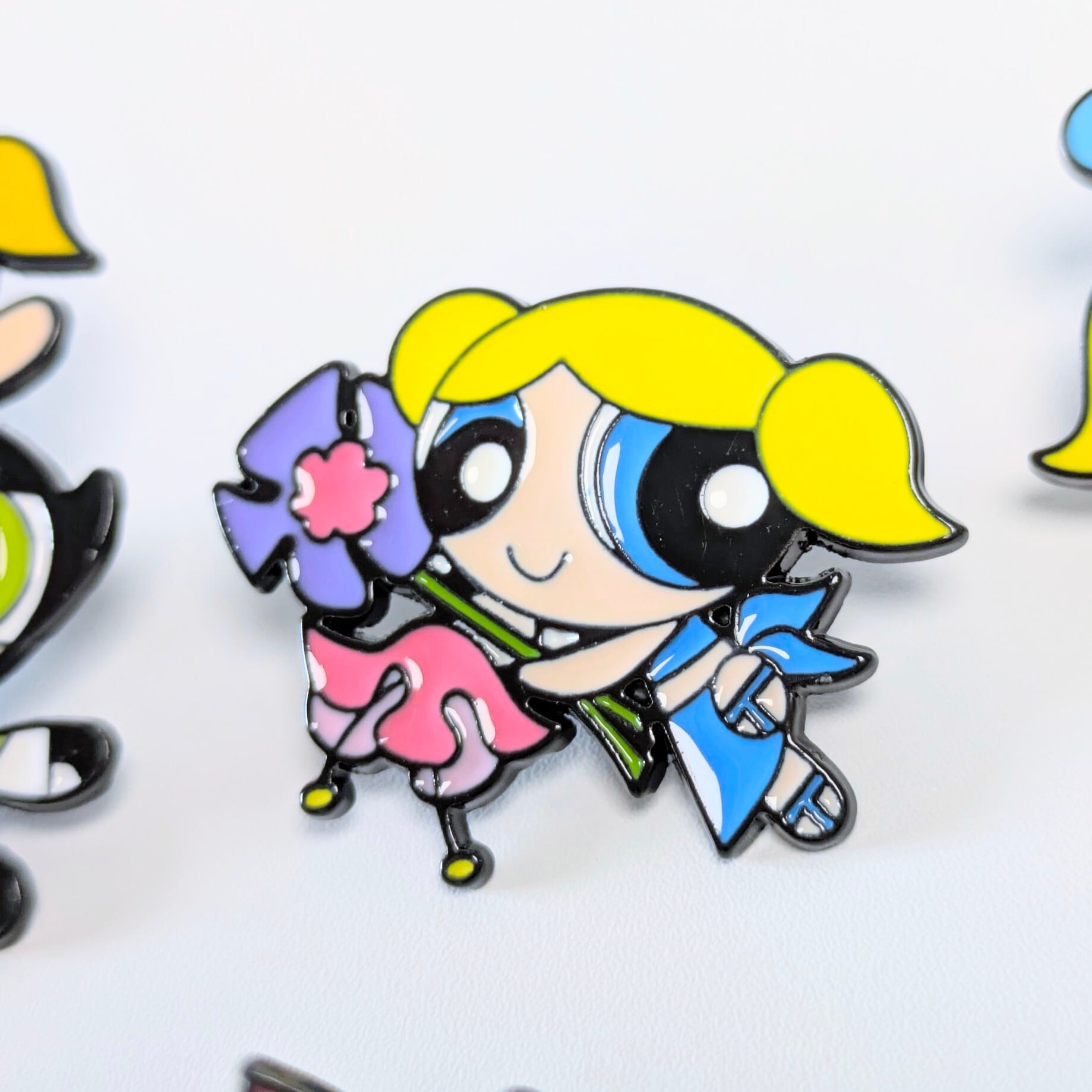 ♧送料無料！ ★ピンズ PINS★ピンバッジ 【 The Powerpuff Girls ( パワーパフガールズ ) 】6Pセット〚アメリカン雑貨 アメトイ〛