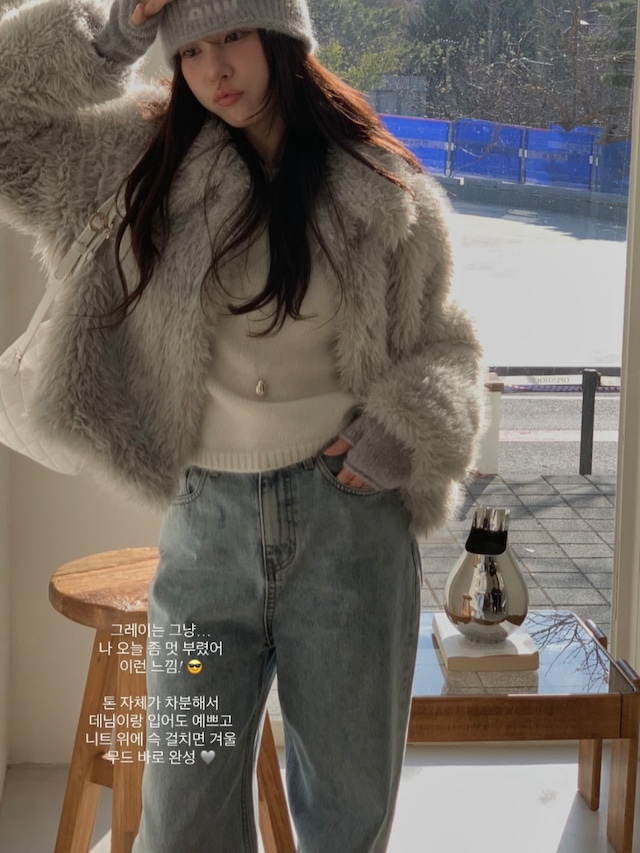 (予約) miel / 123 Salt kimo fleece denim 1color