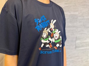 【再販】RUN PASS  RABBITドライTシャツ（ネイビー）