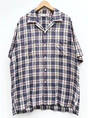 60s IZOD S/S OPEN COLLAR SHIRT Size XL程