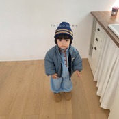 【取寄】THE GOGUMA チェック中綿ジャンパー|冬服|韓国子供服