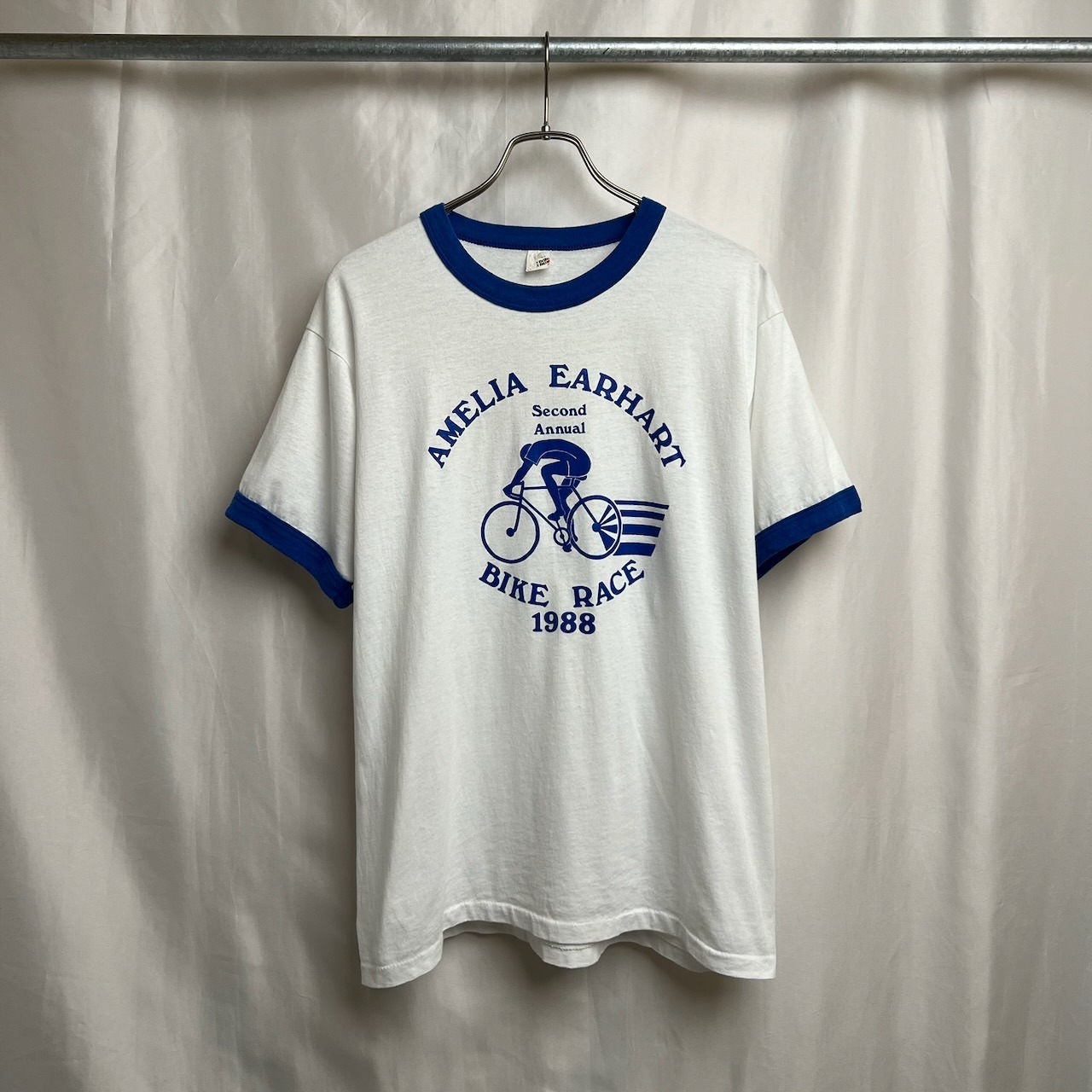 80s USA 自転車 リンガーTシャツ