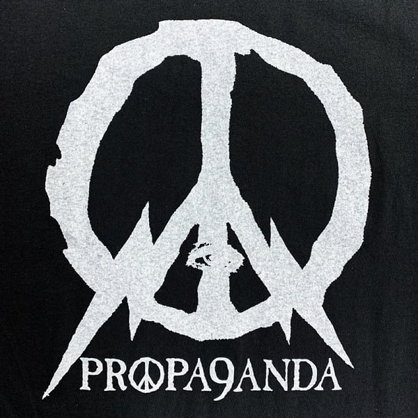 10 Off Sale Propa9anda Anti Class プロパガンダ アンチクラス Anti Peace Reversible Tee 限定コラボ リバーシブルｔシャツ 半袖 黒 ブラック ピースマーク スカル ドクロ メンズ レディース ロック パンク Rock Punk バンド ギフトラッピング無料 ステージ