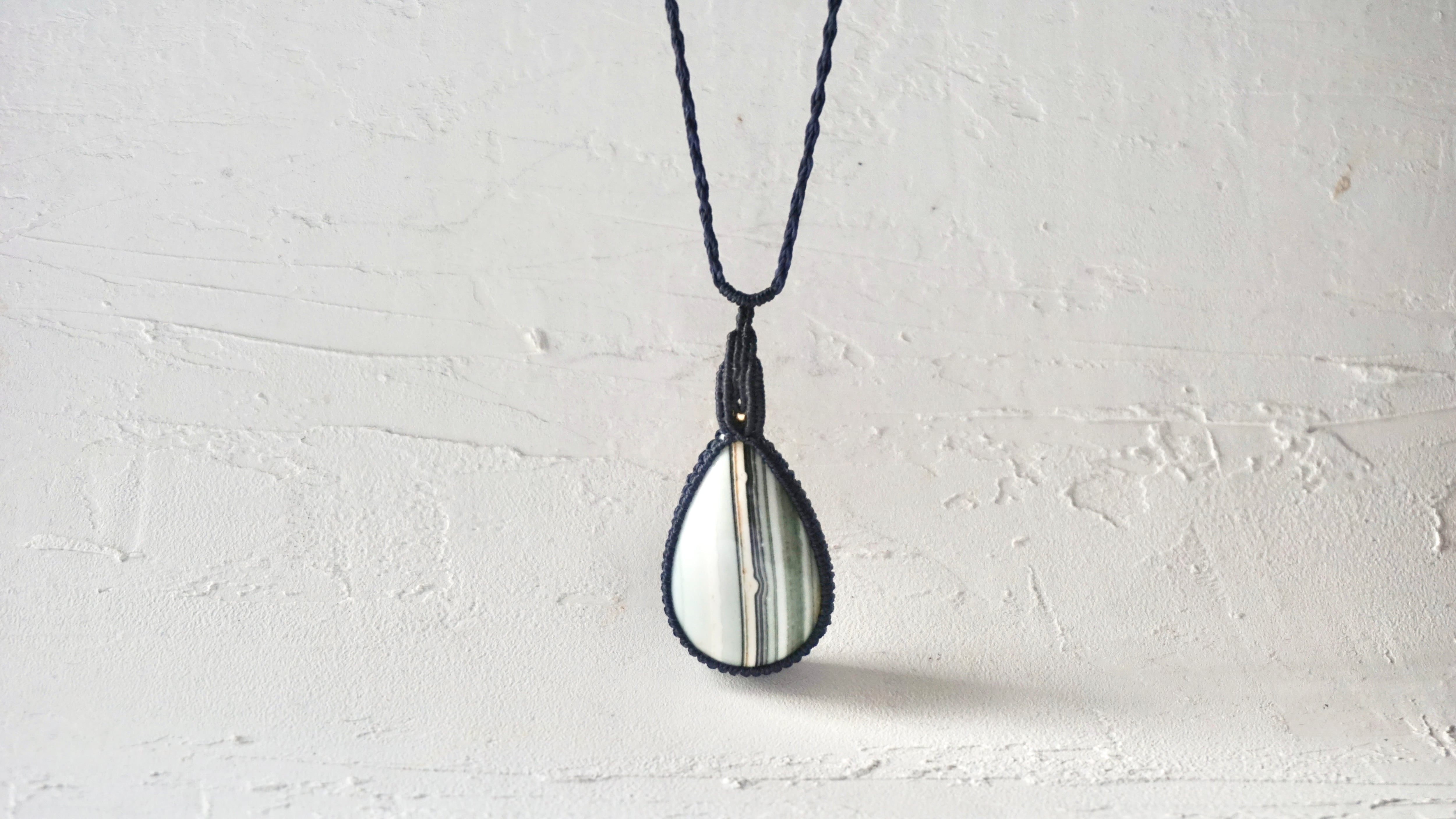 アベンチュリンアクアマリン の マクラメ ネックレス #3732978 | 石×て