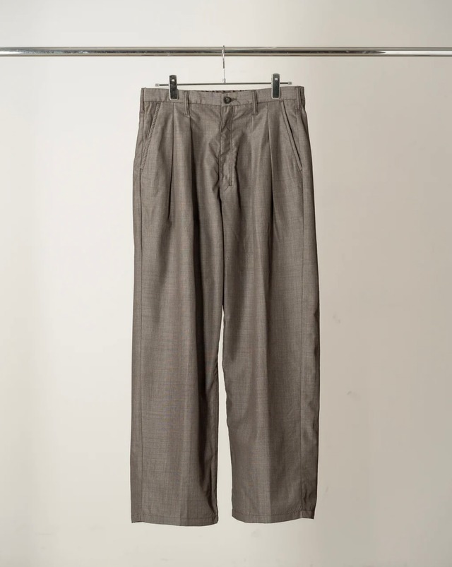 ANCELLM / HAKEME WIDE SLACKS (BROWN)