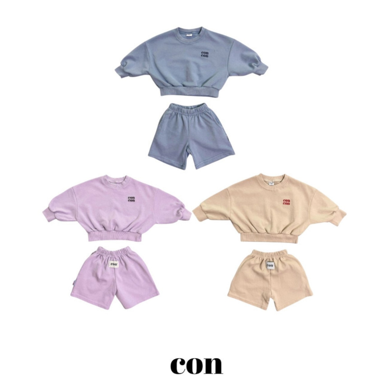 韓国子供服 / 26Autumn / CON / 登園コーデセット / キッズ / 秋服 *1~4*