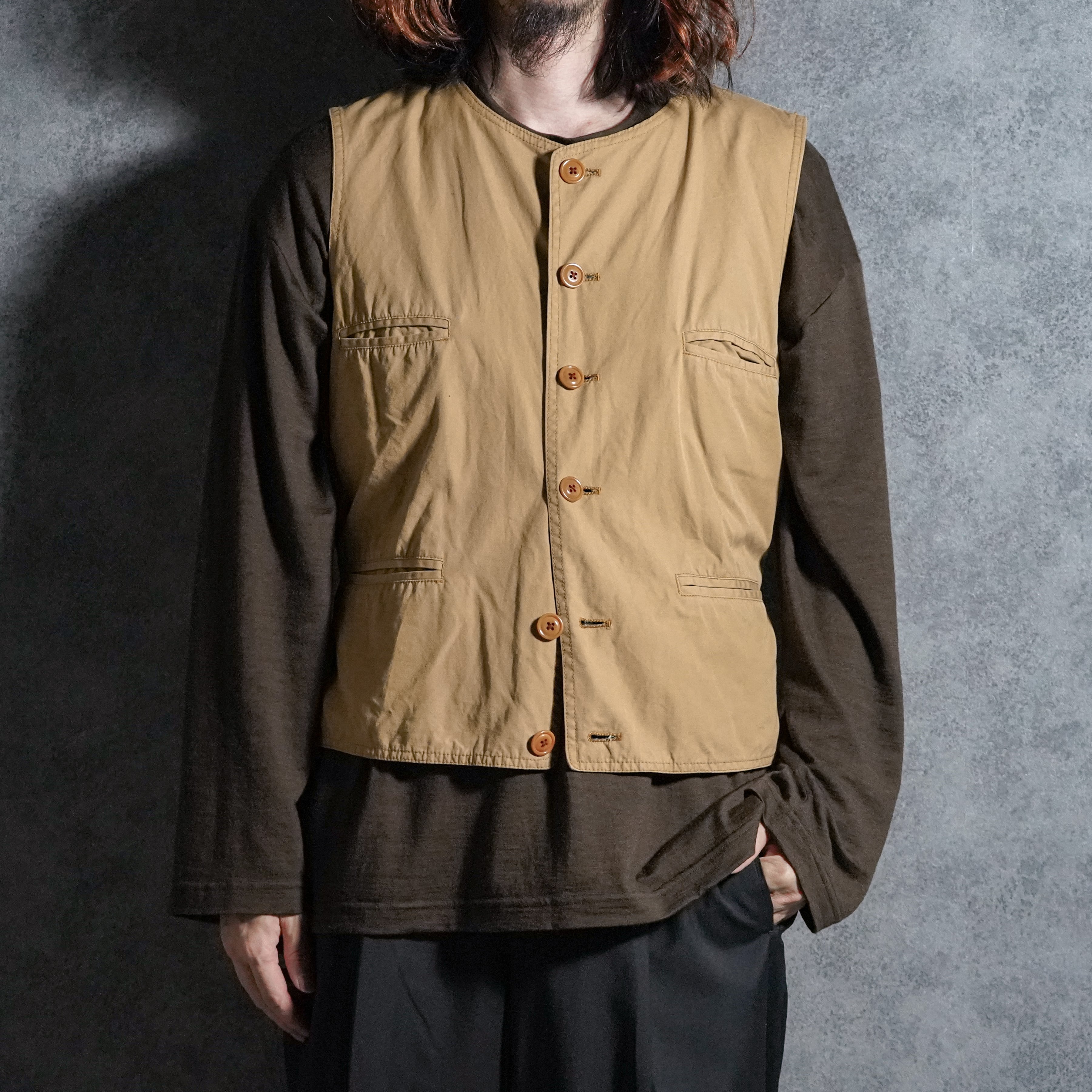 ジャケット・アウター 1950s french military sleeping shirt DEAD STOCK】50s French Army Sleeping Shirt Blue フランス軍