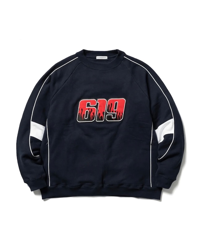 FLAGSTUFF :  FS RACING SWEAT 23SS-FS-32 FS1189 C/# NAVY SIZE L