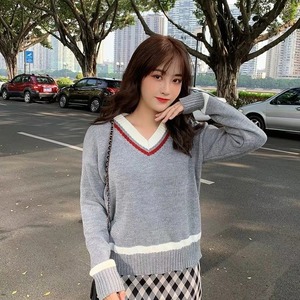 Vネックラインニット　AJ11013-A013