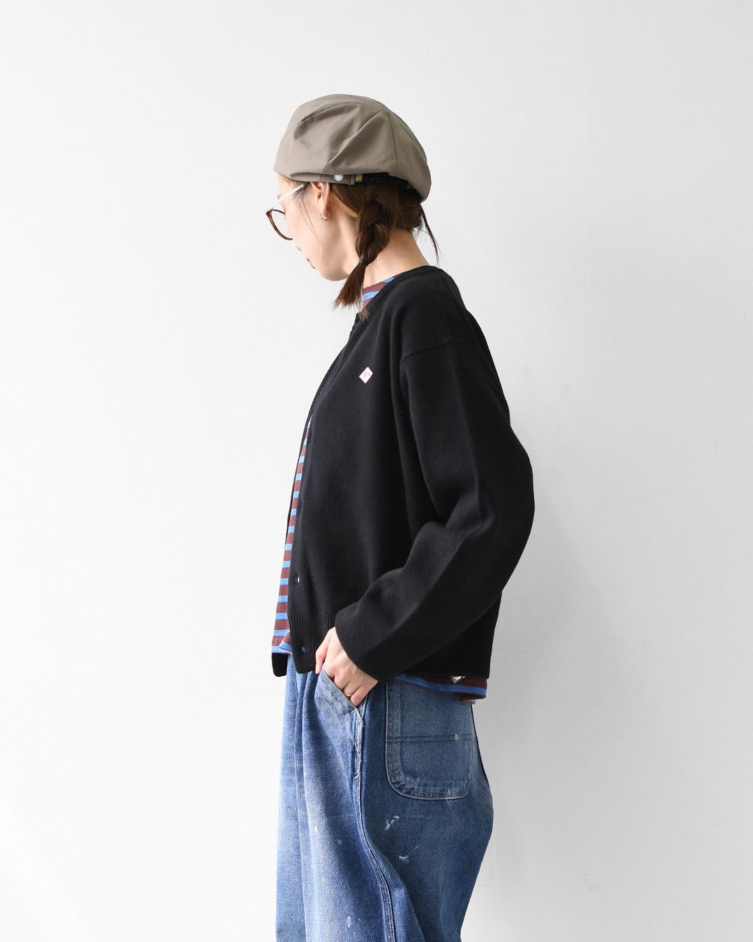 DANTON [ダントン] W LAMBSWOOL CREW NECK KNIT CARDIGAN [DT-D0031LMW