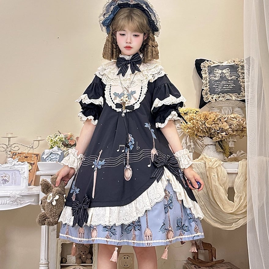 甘ロリ JSK レイヤード×フリル 魔女の晩餐会テーマ｜WithU | ゴスロリ