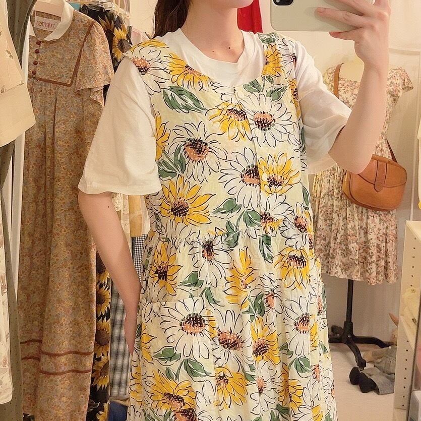 sunflower white jumper skirt