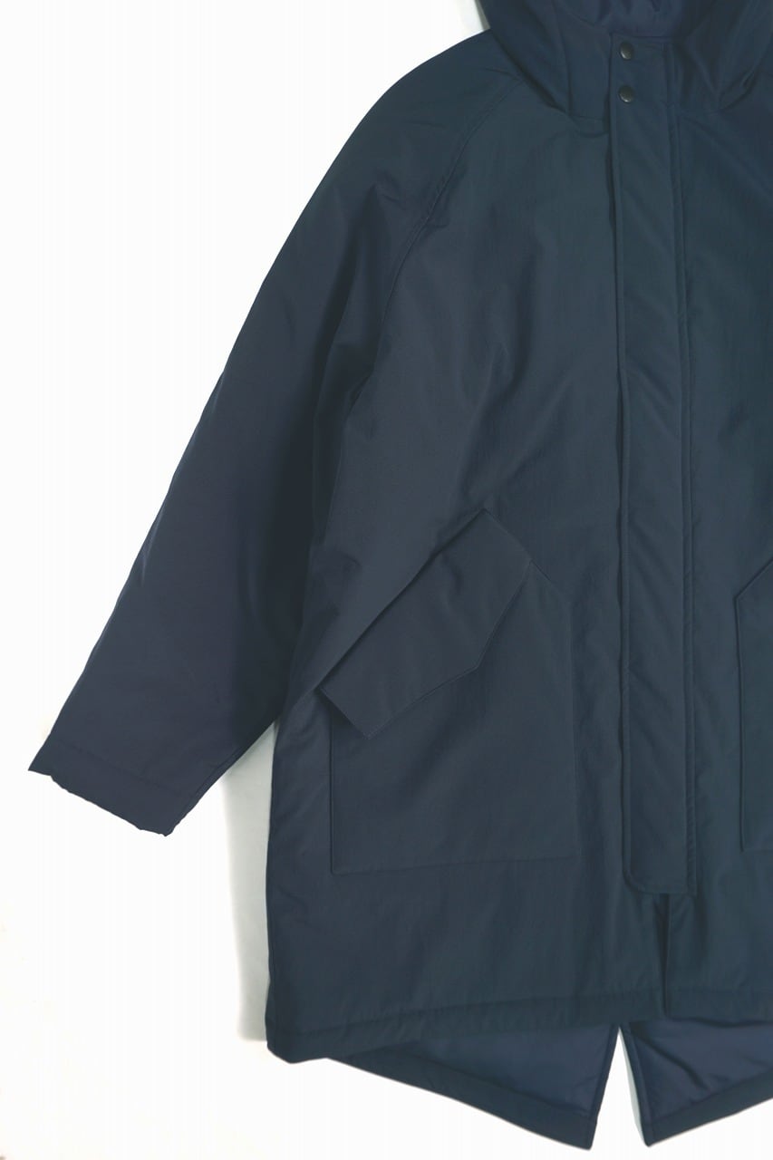 Nylon Padded Hoodie Coat