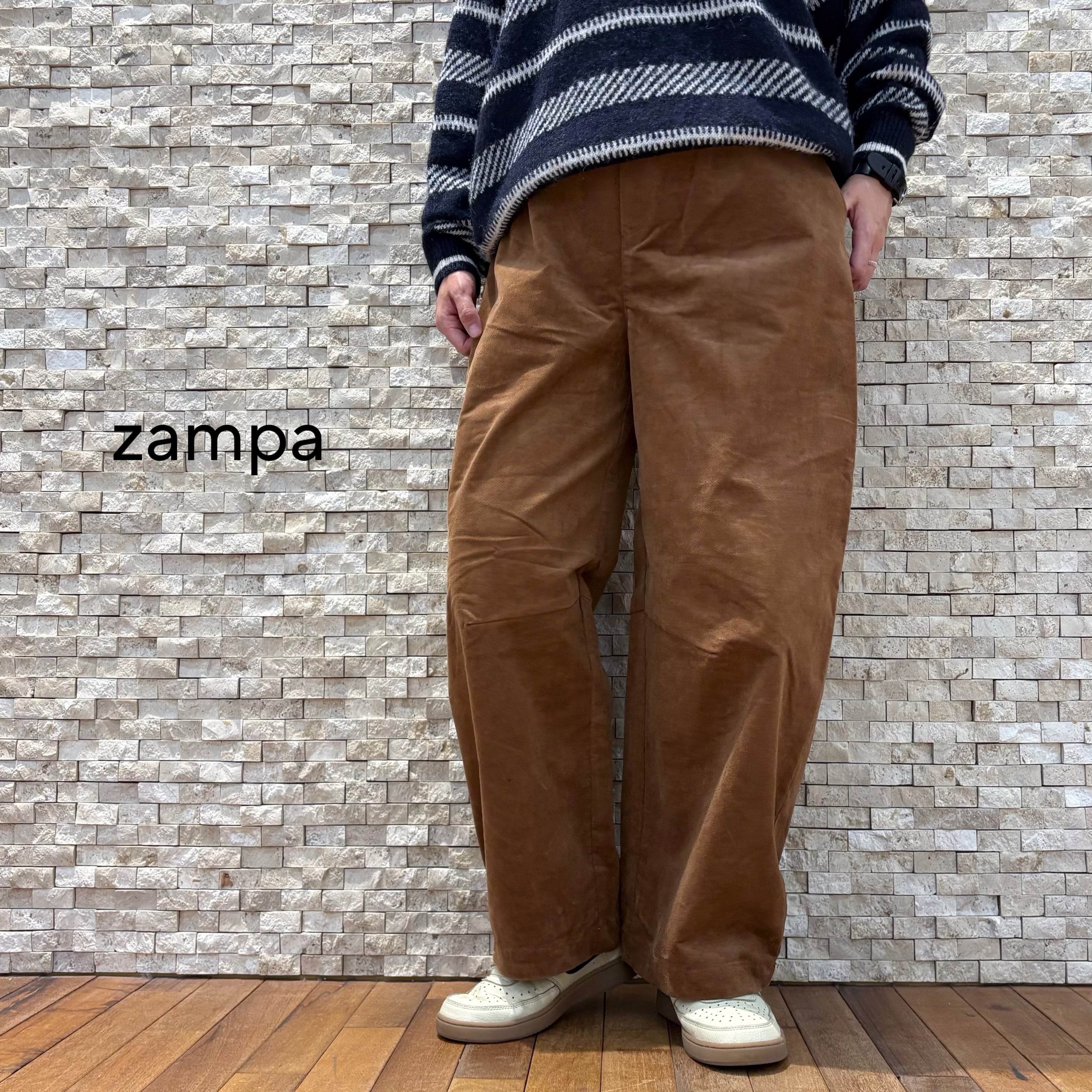 【zampa】バレルシルエットイージーパンツ(34-0139)
