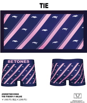 ビトーンズ BETONES TIE(TIE001)BLUE【レターパックプラス可】