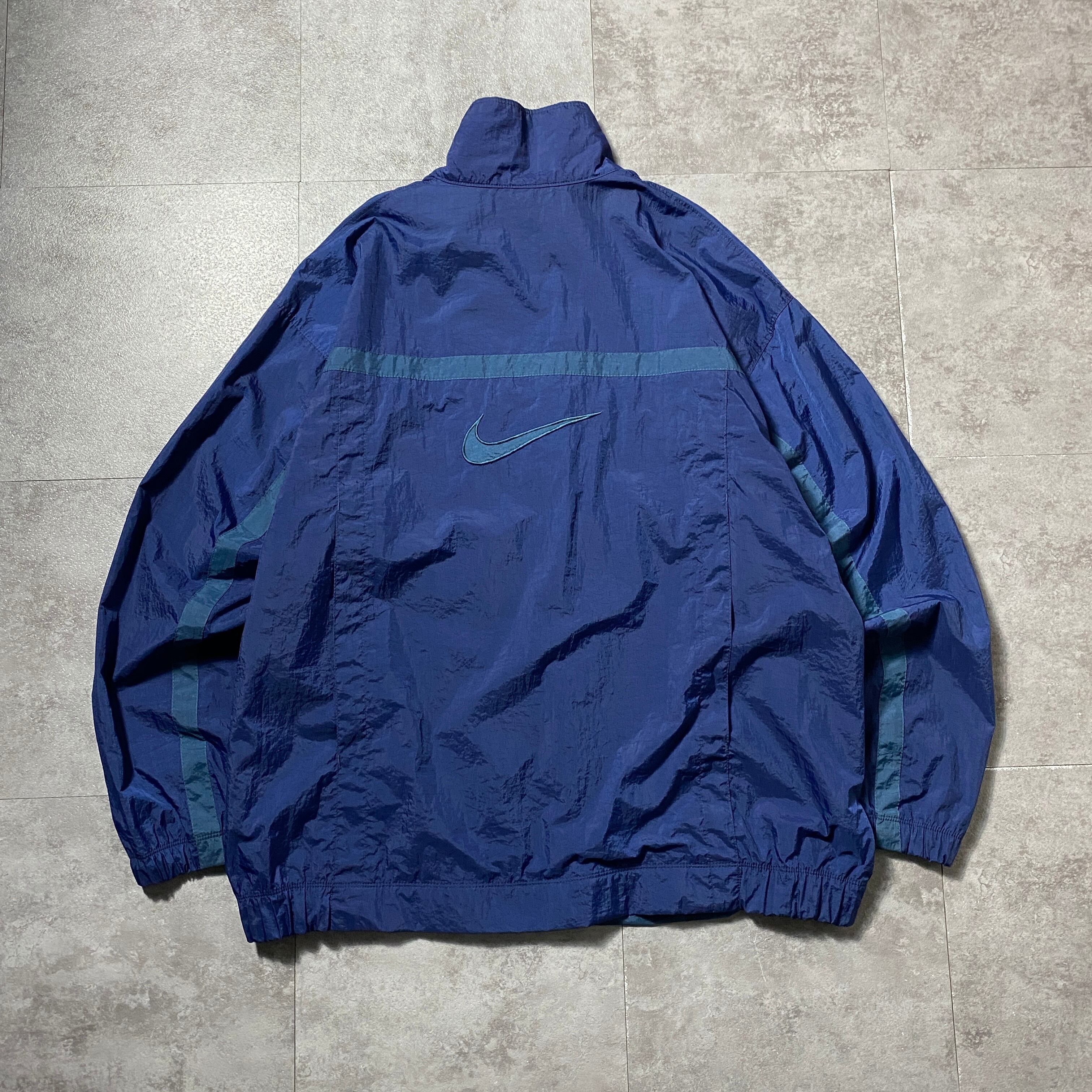 90's NIKE ナイキ スウォッシュ 刺繍ワンポイント バック刺繍 フラップ