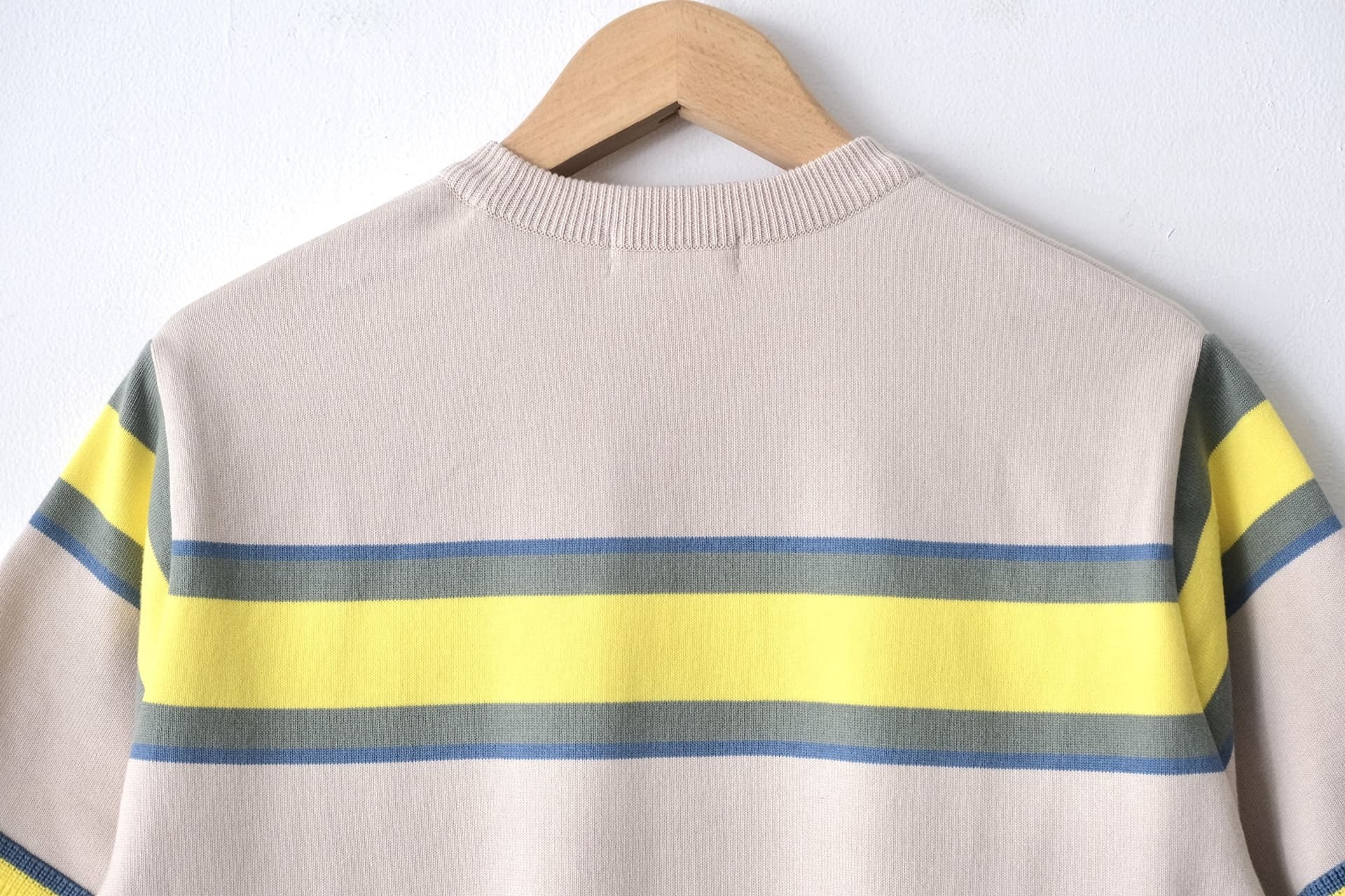 FUJITO フジト Border Knit T-Shirt サイズ2 FUJITO Border Knit T-Shirt Black Border,Beige Border | Directors