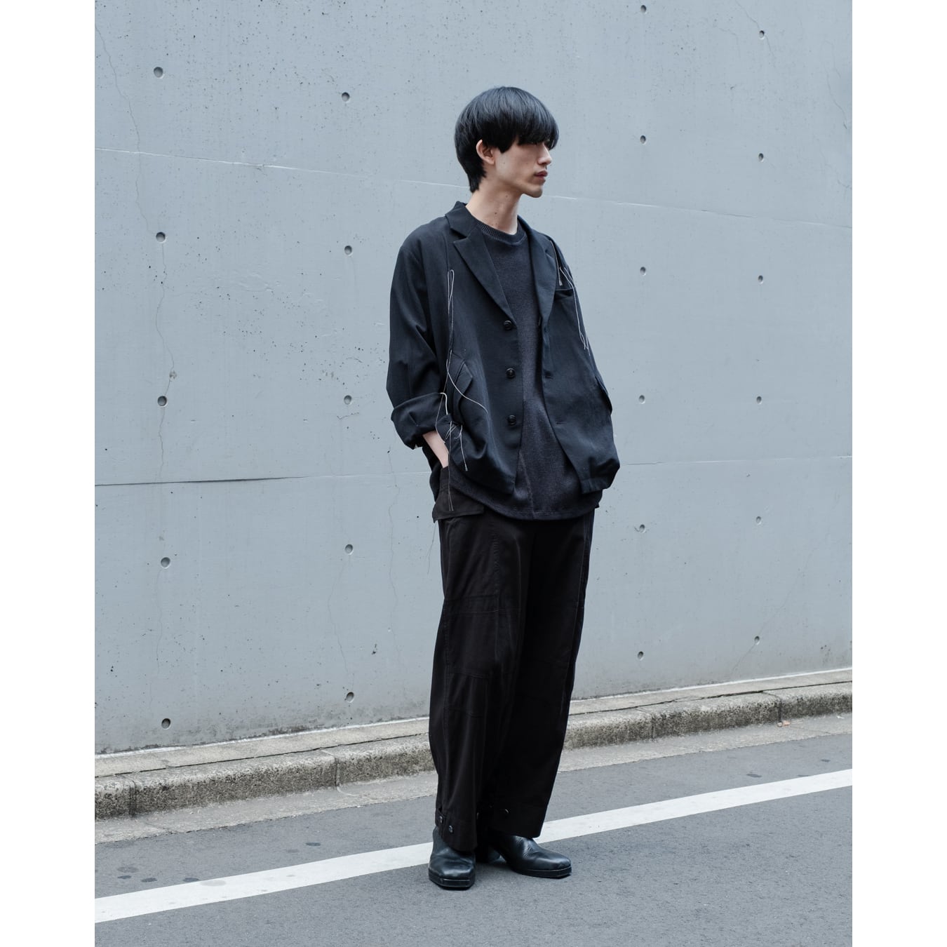 Professor.E ](プロフェッサーイー) 25SS-PE-JKT-02 Gathered Blazer
