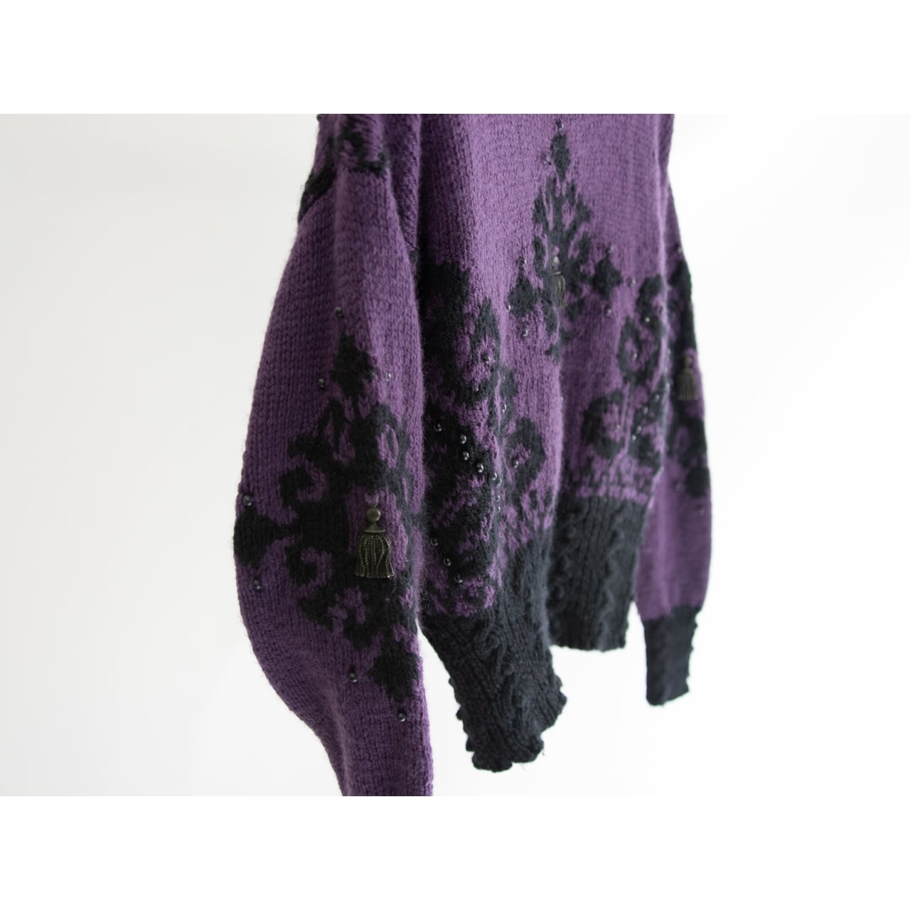 【Artwork LONDON】Hand Knitted in England 80-90's 100% Wool Sweater（アートワークロンドン 英国製ハンドニットウールセーター ニットプルオーバー）