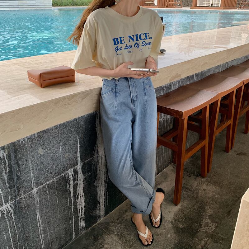 ルーズ薄手スプリングジーンズ レディース 春物 ビッグFスモールZ韓国85547318772