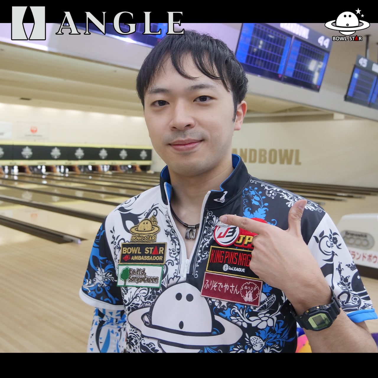 ANGLE x BOWLSTAR e.MODEL 01 NECKLACE BLACK [AN-02]（アングル x