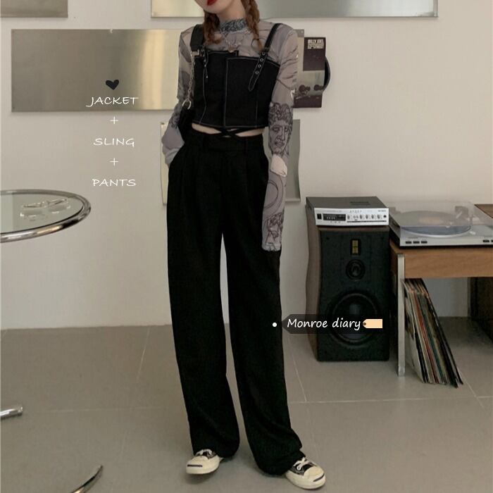 スタイルスタンダードスプリングパンツ レトロ 春物 モンロー17491581825