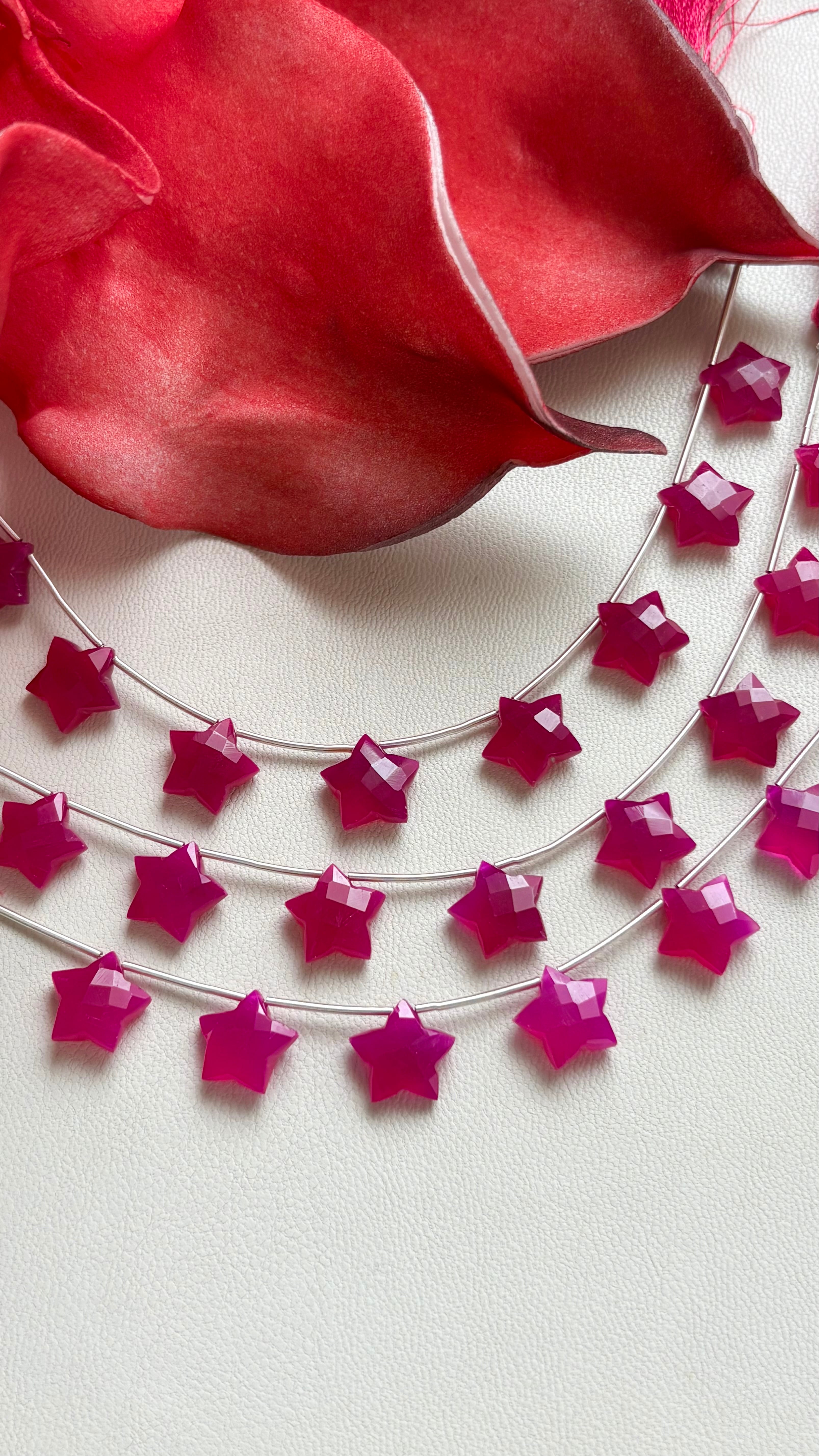 Pink Chalcedony Star Cut / ピンクカルセドニー スターカット