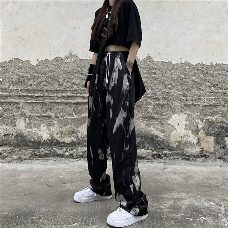 スタイルルーズパンツ スプリングダークカジュアルレディース ストリート かわいい 春物 ケッペル38660865496