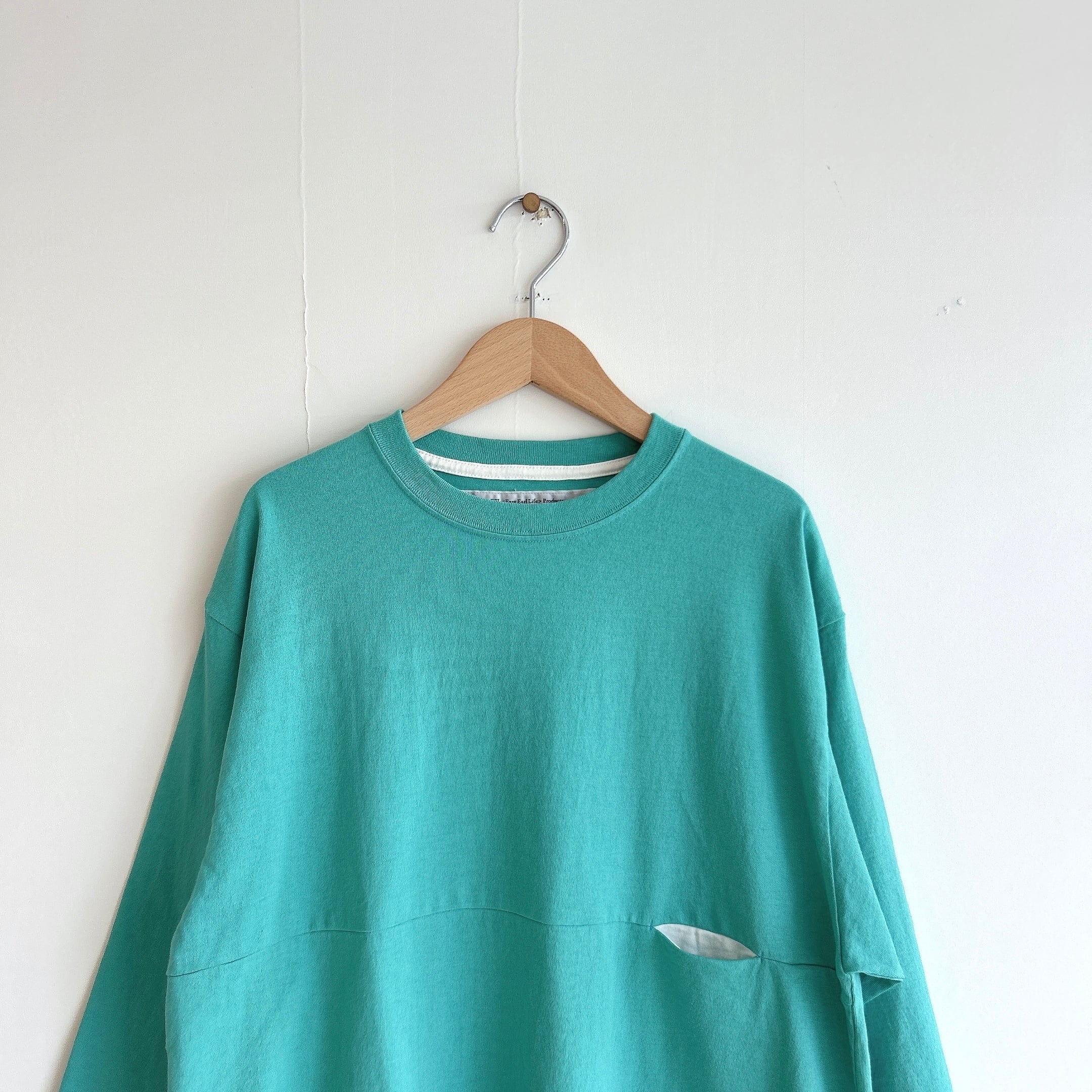 EEL Products YURURI TEE 3/4 T/blue | crane