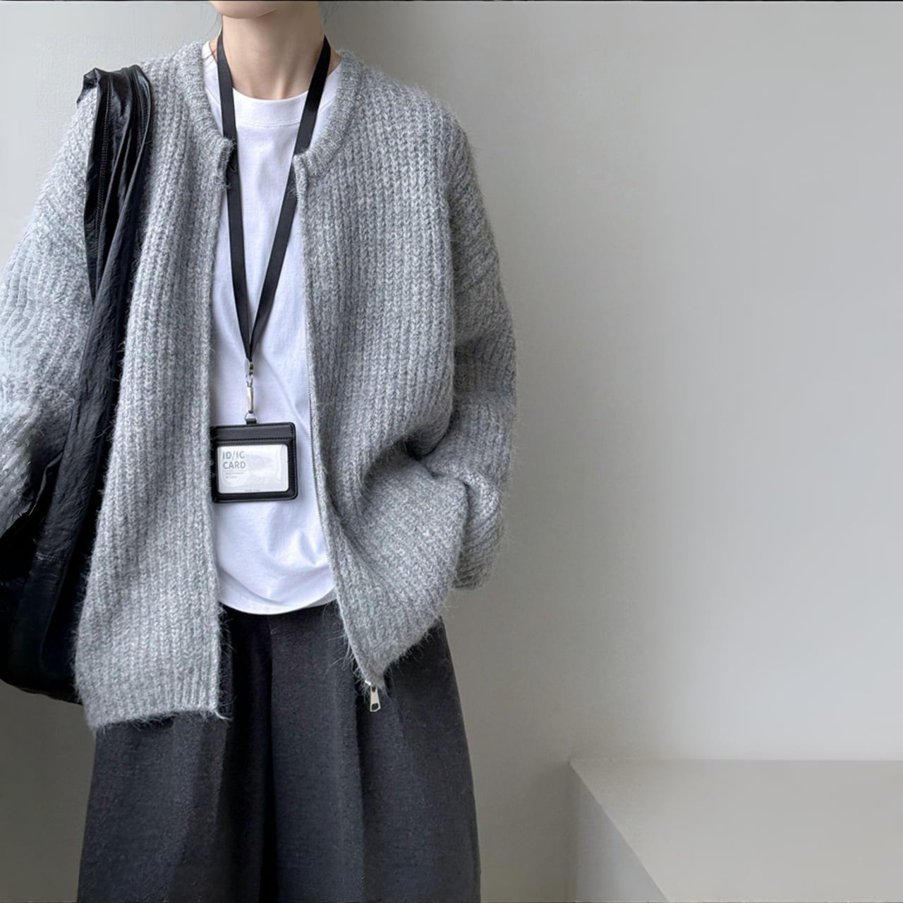 シャギーニットジップアップカーディガン A01854 | SELECT SHOP -Autan-