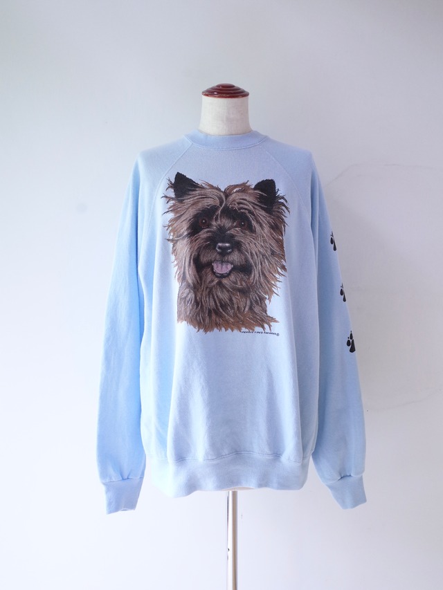 90s Dog Print Sweatshirt