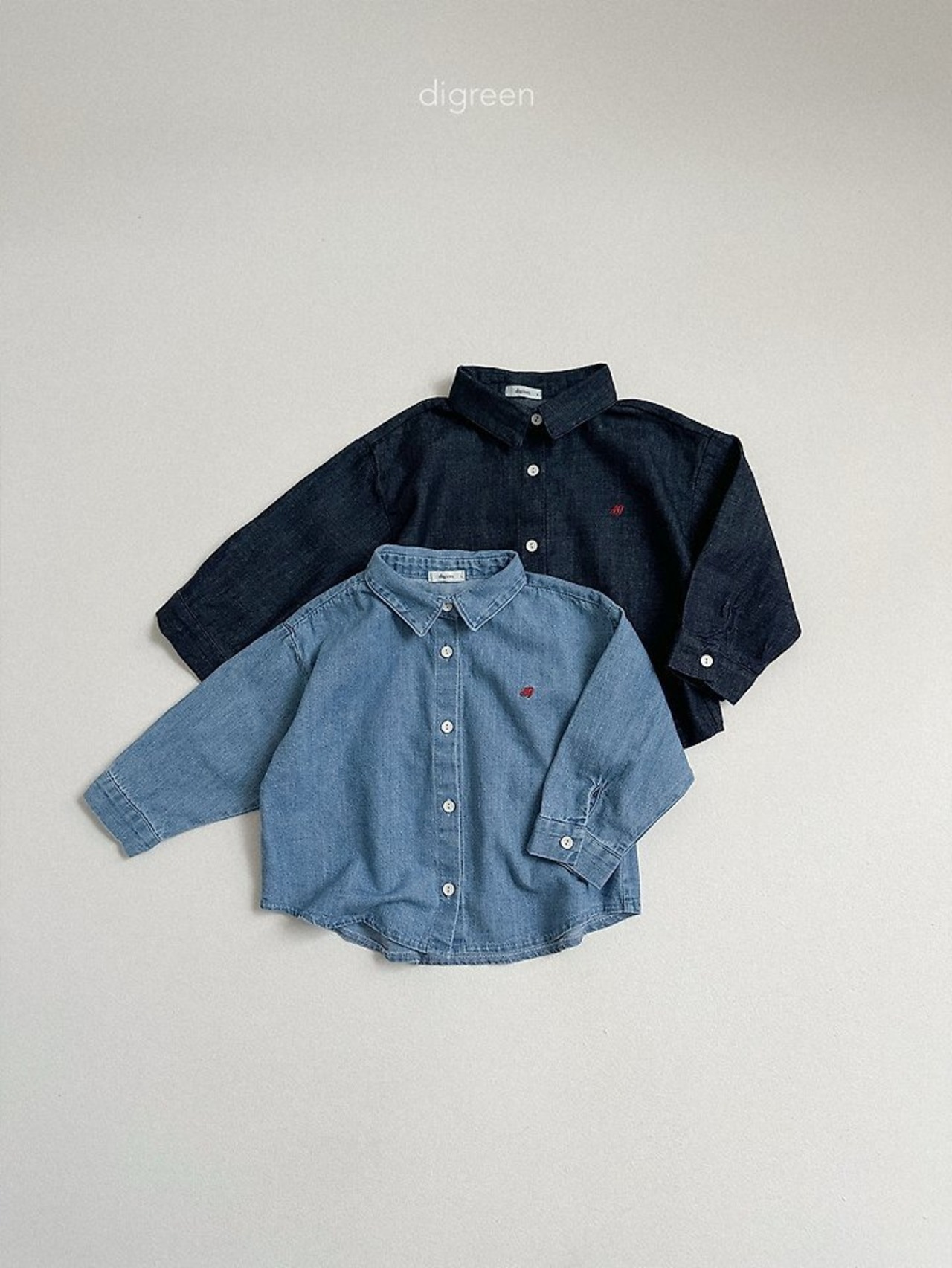 韓国子供服 / Digreen / 26Autumn / denim shirt / シャツ *S~XXL*