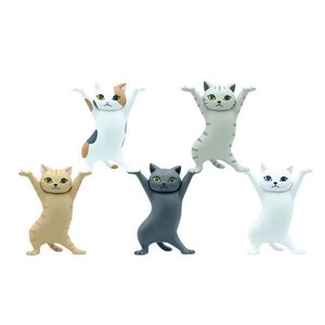 【人気】JKR猫ペンホルダーネコのペンおき 全5種セットトペンホルダー (5PCS)
