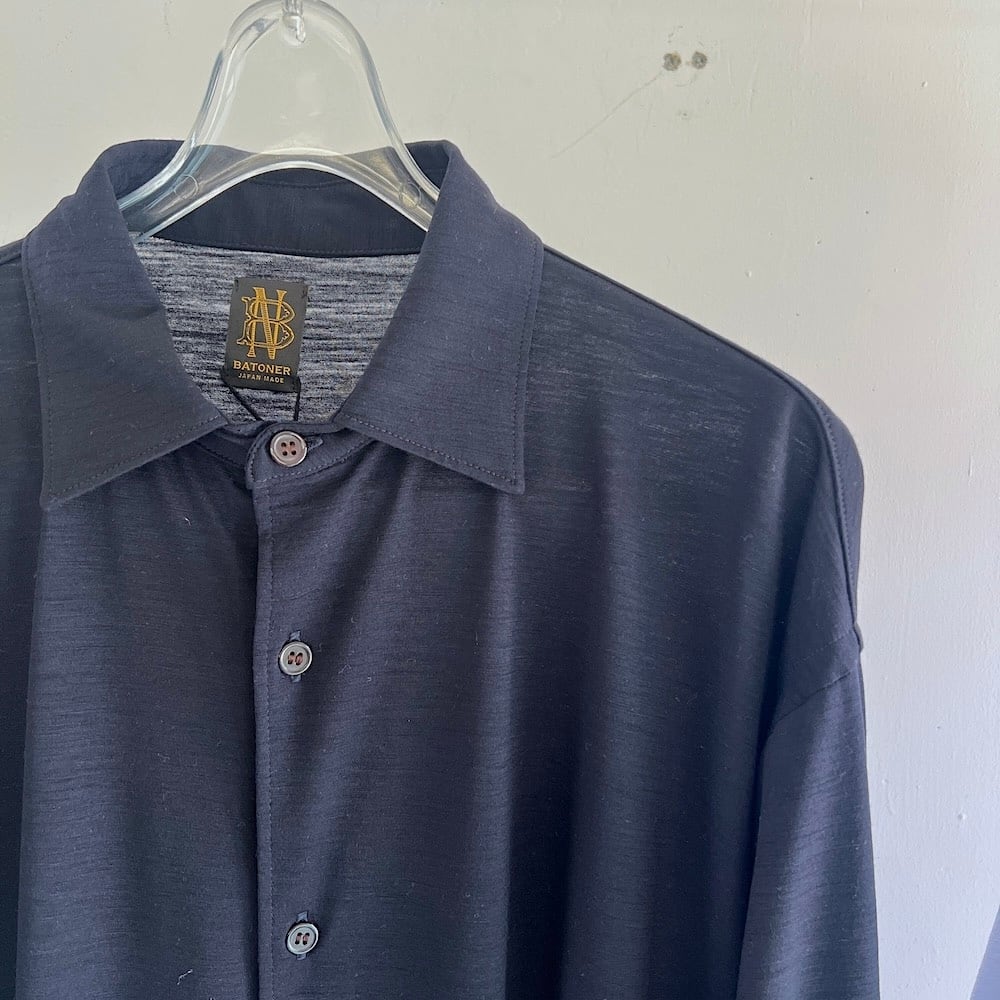 BATONER/バトナー・REGULAR COLLAR MERIYASU SHIRT | a flat shop