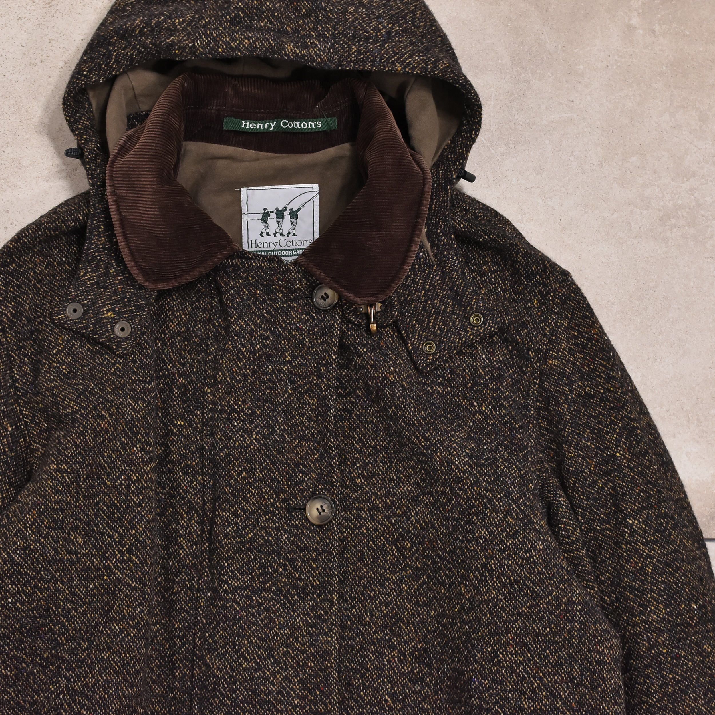 90s～ Italy Henry Cotton's tweed hunting coat | 古着屋 grin days ...