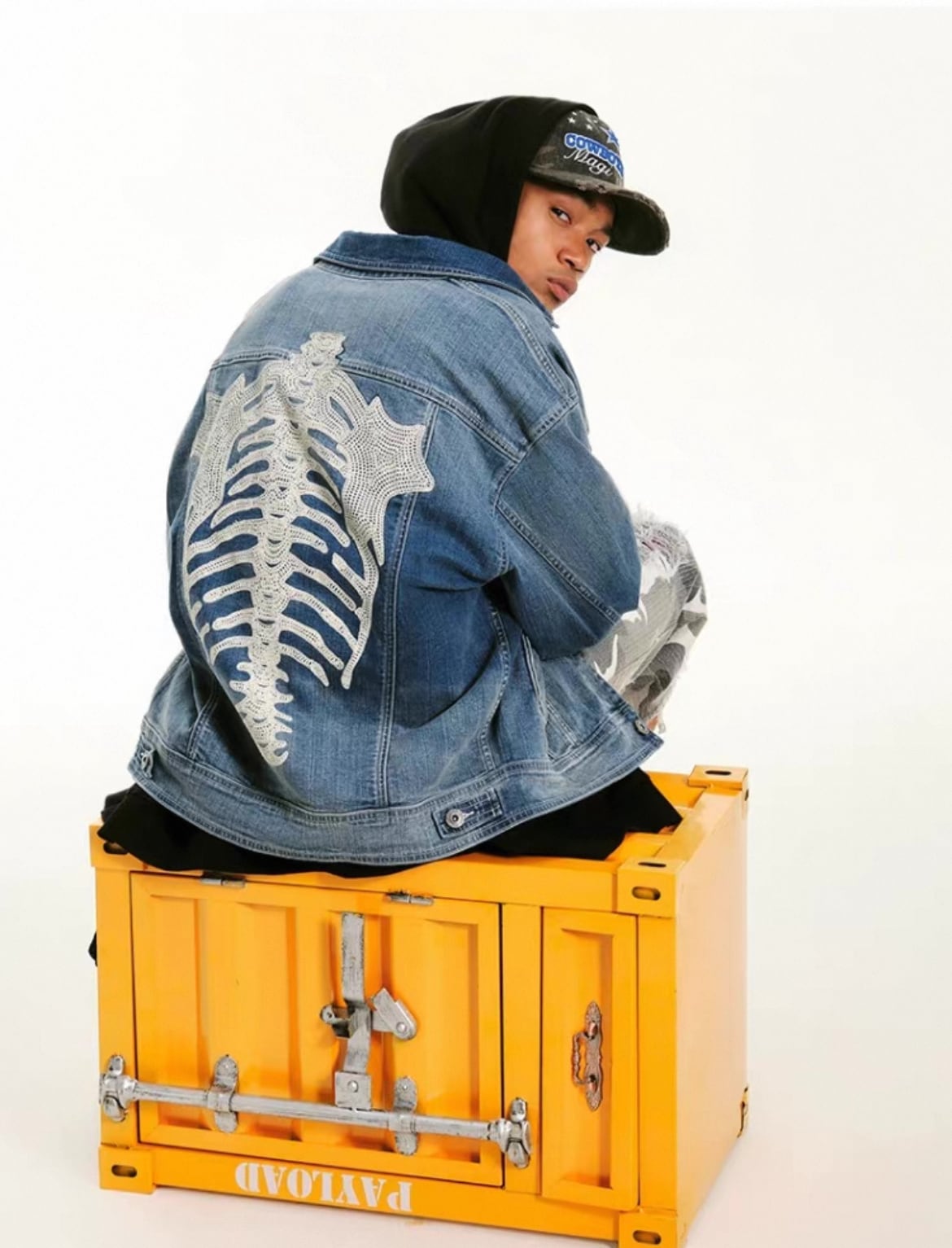 スケルトンステッチデニムジャケット | Urban Cypher