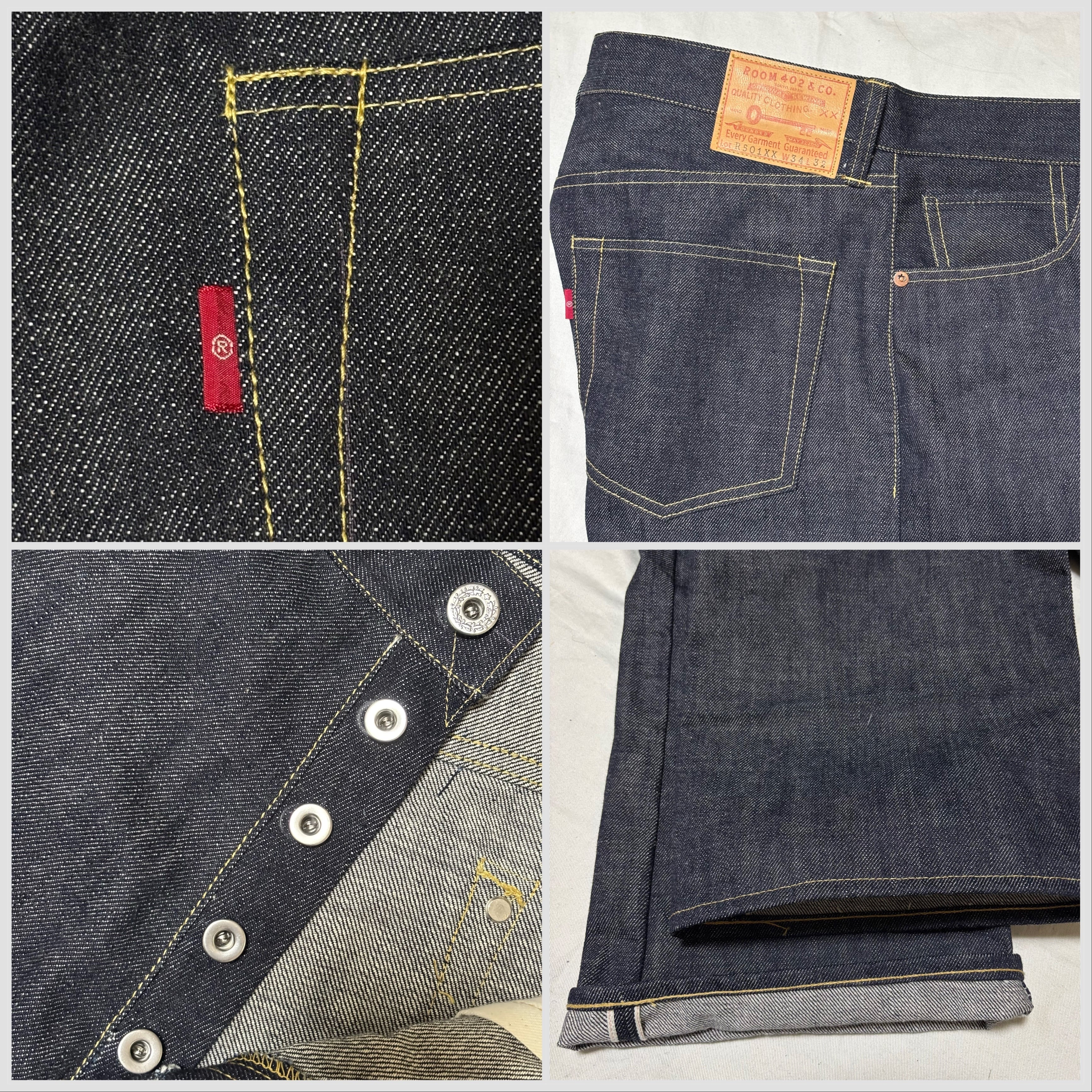 ハンドメイド 大戦モデル W34 デニム パンツ ジーパンR501XX WWⅡ