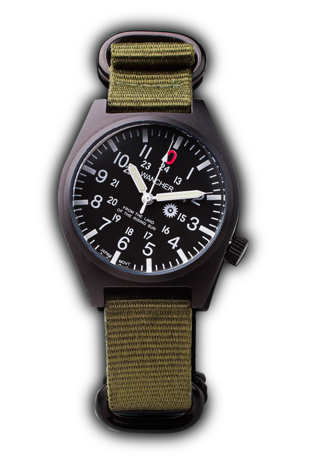 グルカ ブラックダイヤル レッド 0