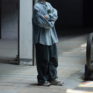 ライトブルーオールドウォッシュデニムシャツ　982