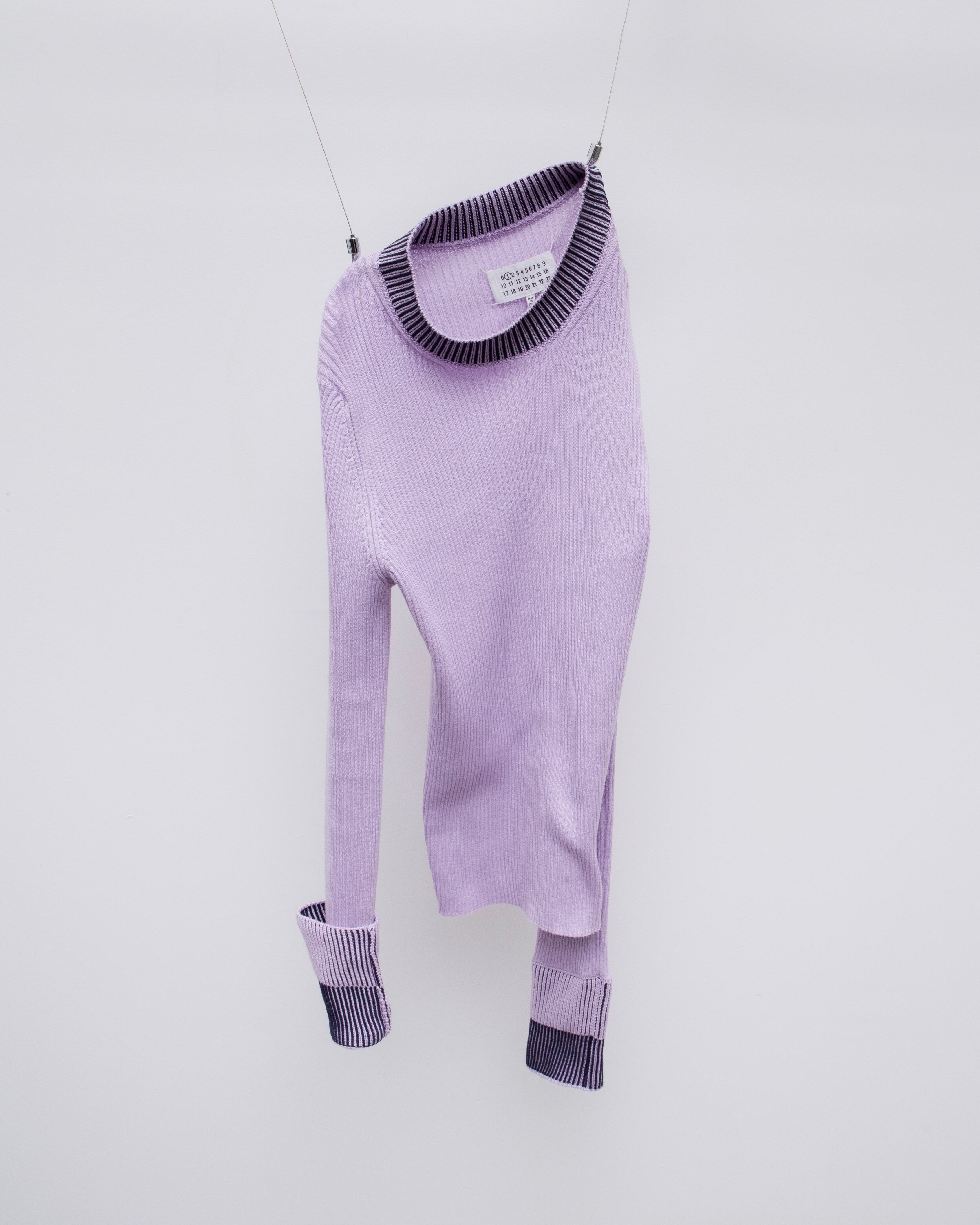 2000s DIRK BIKKEMBERGS - half-zip knit jumper w/detachable nylon