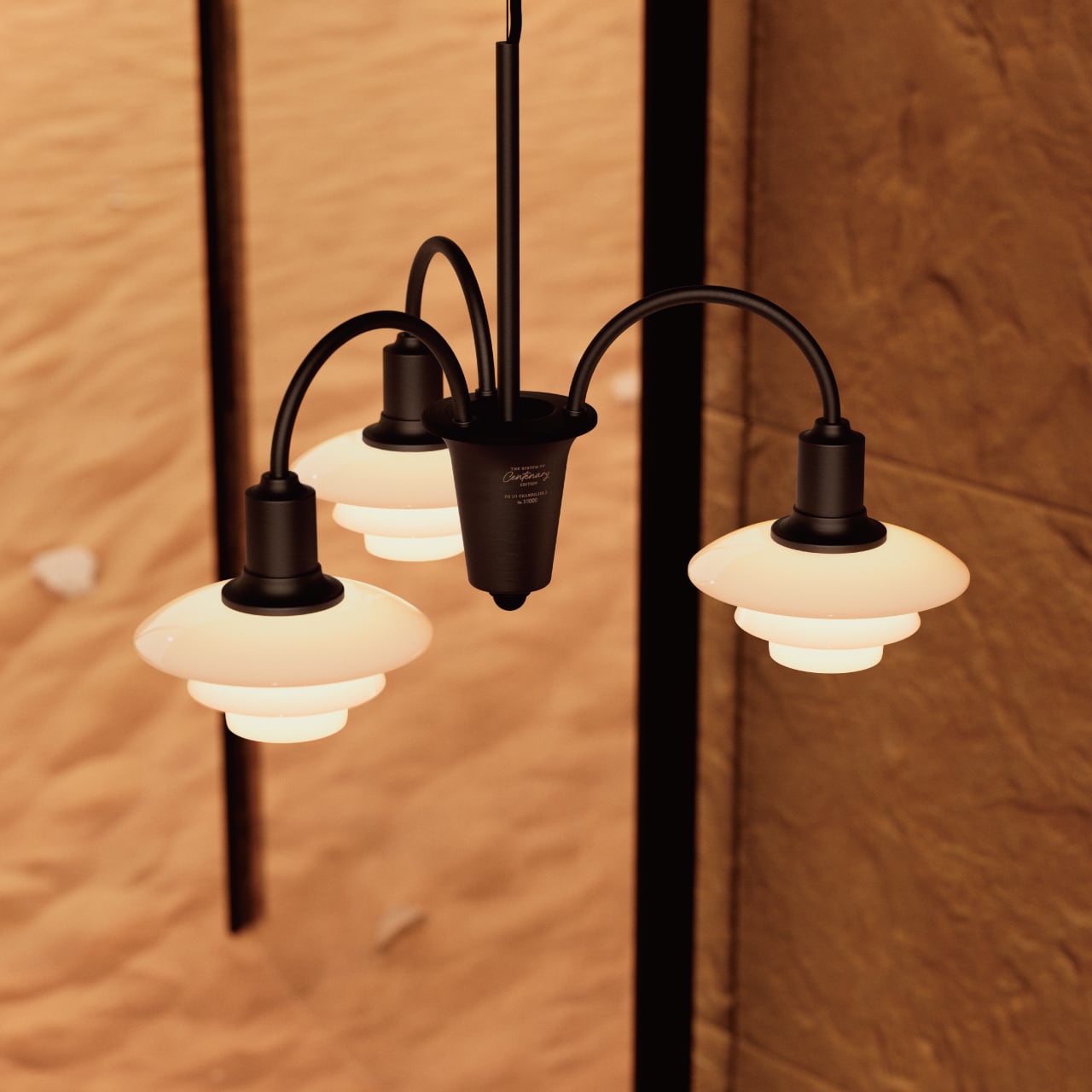 世界1,000台限定】PH 1/1 CHANDELIER 3 arms / シャンデリア3灯タイプ