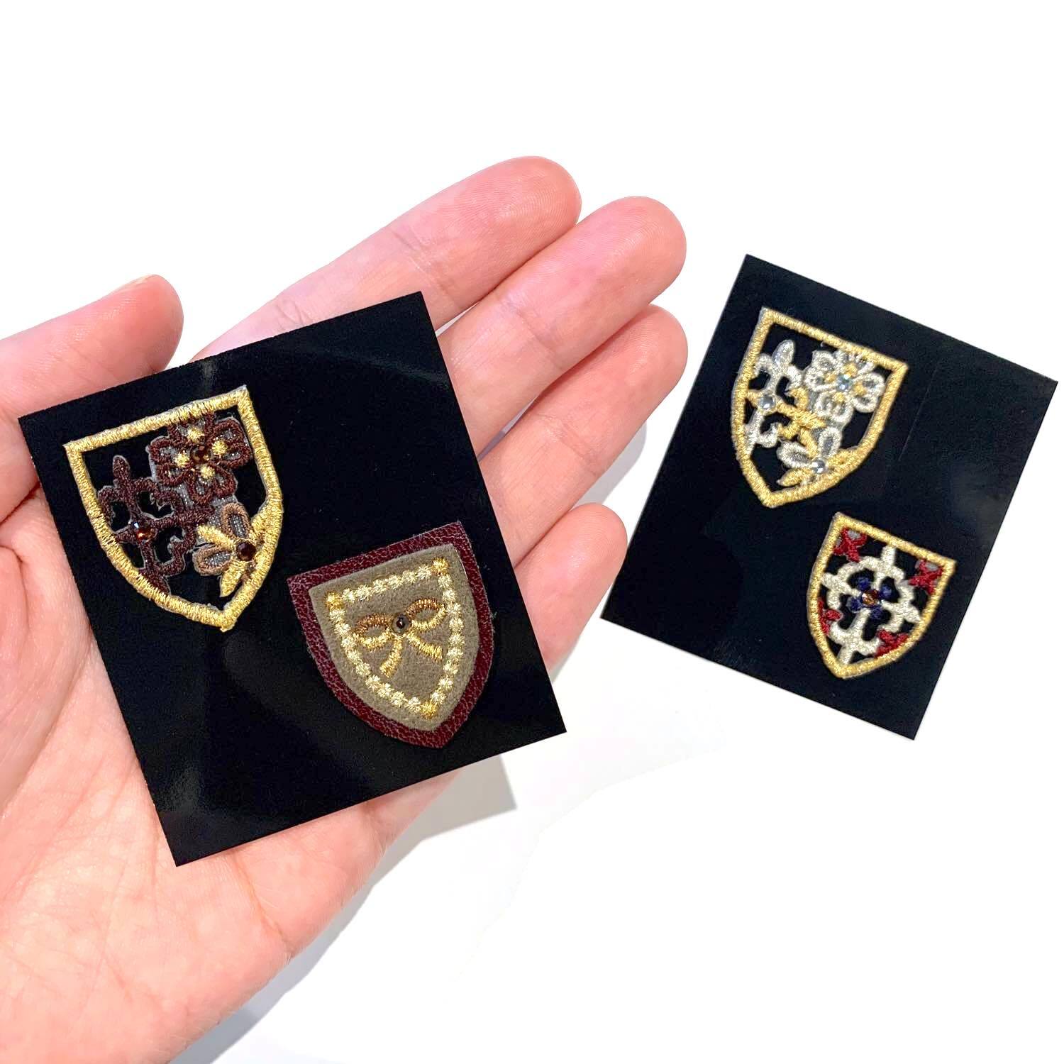 最終入荷〉お花×クロス模様入り大小ワッペンセット | Dua-アクセサリー