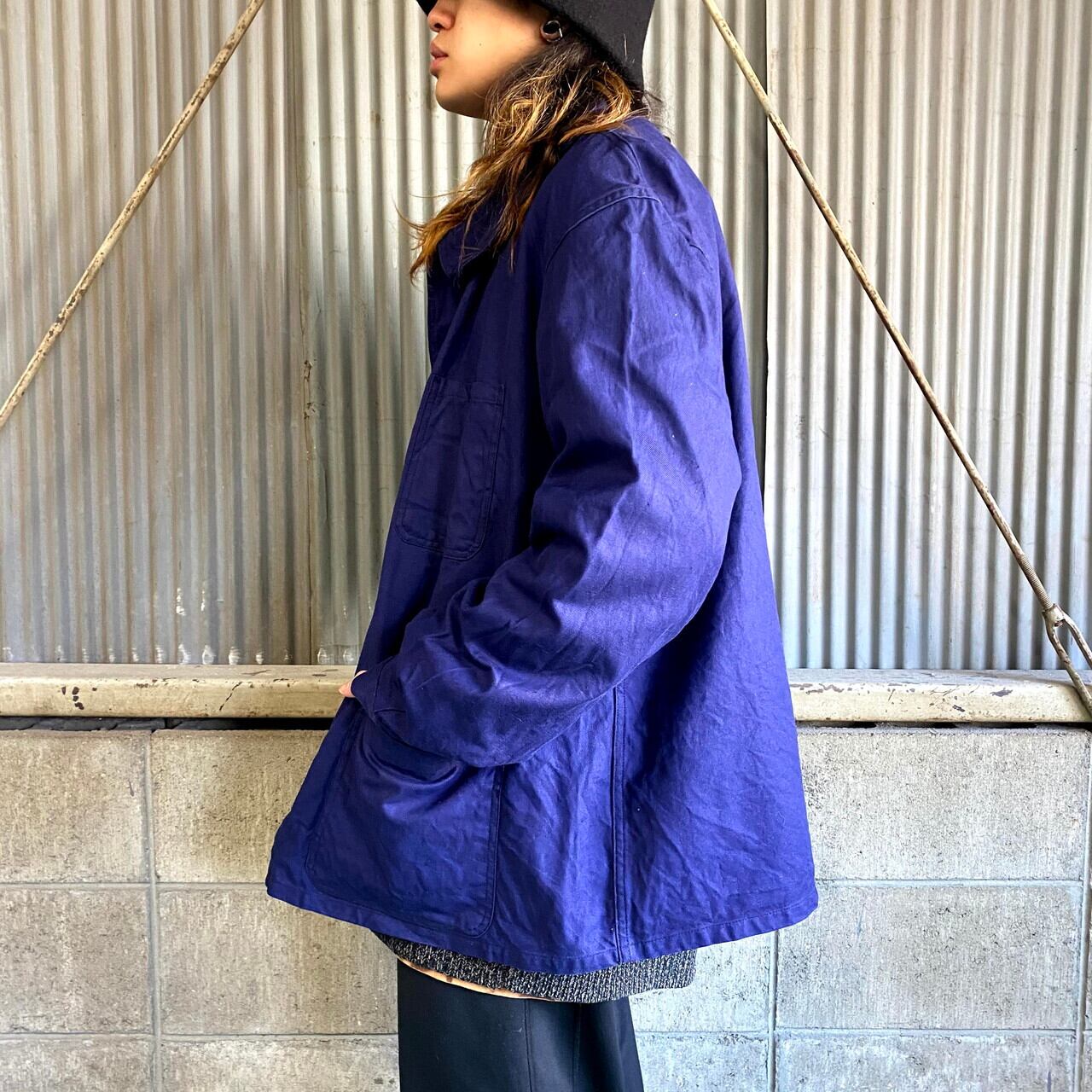 60〜70年代 フランス軍 フレンチワークジャケット メンズXL相当 古着