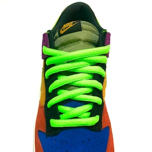 FAT OVAL LACES  NEON GREEN