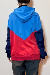 80's adidas カットワークジップアップパーカー